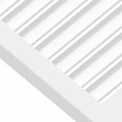 vidaXL Louvrede deuren Wit 39,5 x 39,4 cm Massief grenenhout