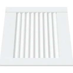 vidaXL Louvrede deuren Wit 39,5 x 39,4 cm Massief grenenhout