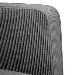 vidaXL Loveseat bank 109 cm corduroy stof donkergrijs