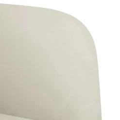 vidaXL Loveseat bank 109 cm fluweel crèmekleurig