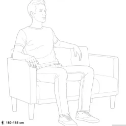 vidaXL Loveseat bank donkergrijs 111 cm fluweel