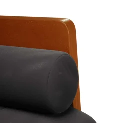vidaXL Loveseat bank met bolsters zwart 110 cm fluweel