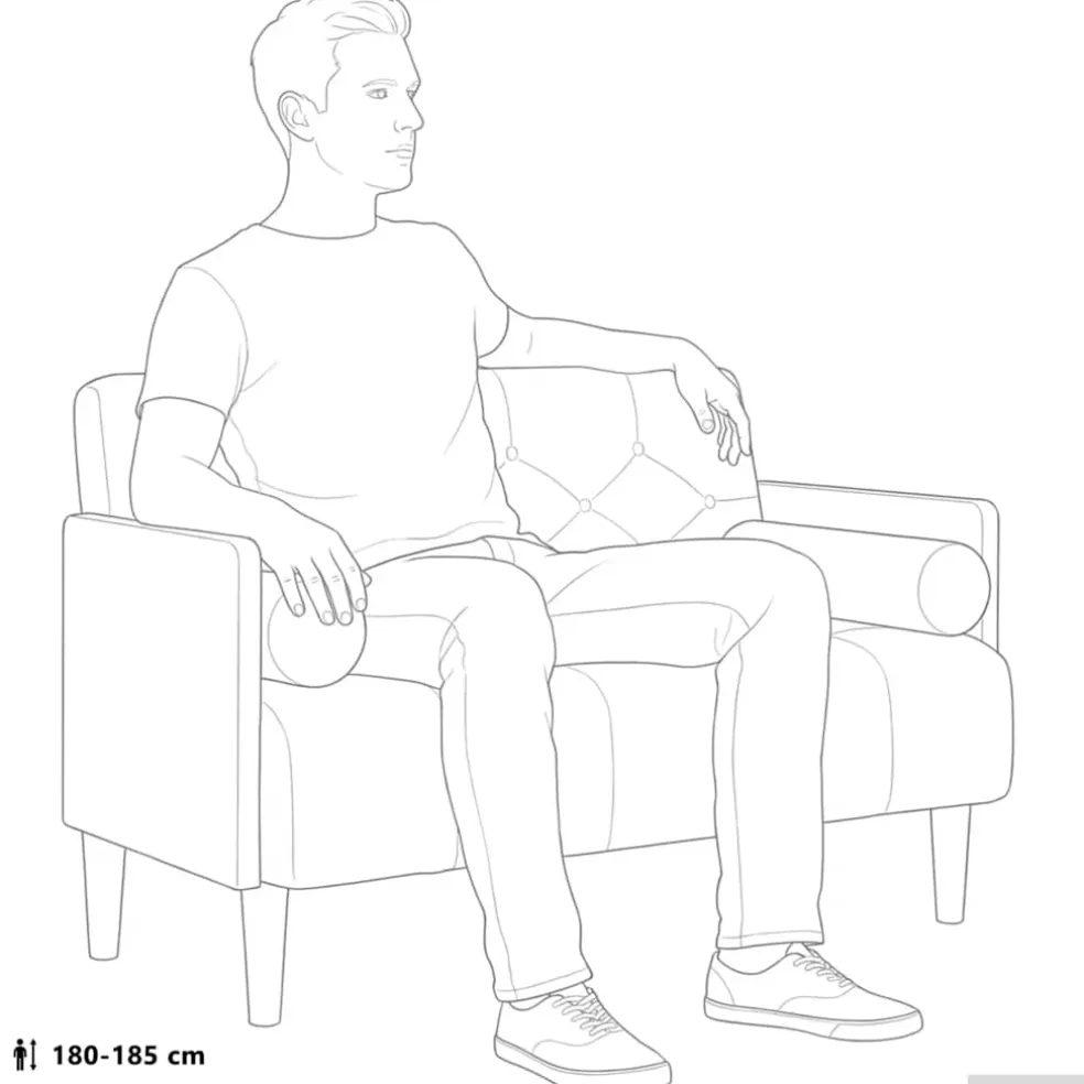 vidaXL Loveseat bank met bolsters zwart 110 cm fluweel