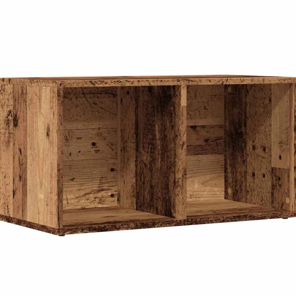 vidaXL LP Opbergbox 69,5x34x36 cm bewerkt hout oud houtkleurig