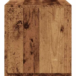 vidaXL LP Opbergbox 69,5x34x36 cm bewerkt hout oud houtkleurig