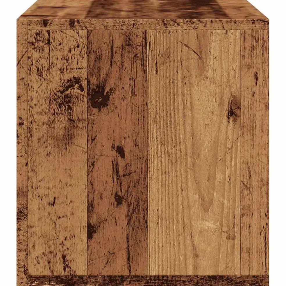 vidaXL LP Opbergbox 69,5x34x36 cm bewerkt hout oud houtkleurig