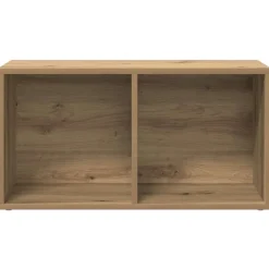 vidaXL LP Opbergbox 69,5x34x36 cm bewerkt hout artisanaal eikenkleurig