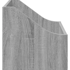 vidaXL LP Recorddoos Grijs Sonoma 37 x 33 x 32 cm Bewerkt hout