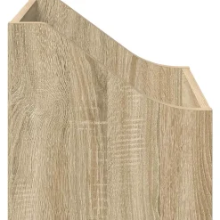 vidaXL LP Recorddoos Sonoma Eiken 37 x 33 x 32 cm Bewerkt hout