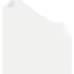 vidaXL LP Recorddoos Wit 37 x 33 x 32 cm Bewerkt hout
