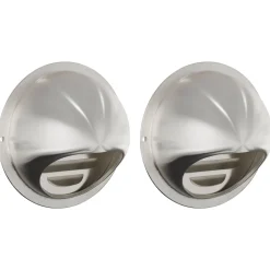 vidaXL Luchtventilatie roosters 2 st zilver 80 mm Roestvrij staal