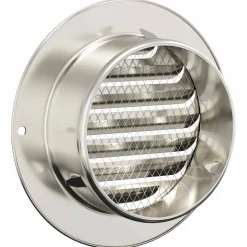 vidaXL Luchtventilatie roosters 4 st Zilver 80 mm Roestvrij staal