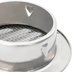 vidaXL Luchtventilatie roosters 4 st Zilver 80 mm Roestvrij staal