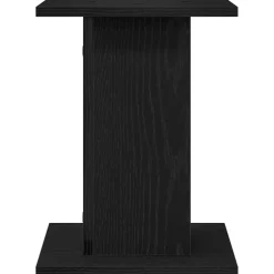 vidaXL Luidspreker standaards 2 st Zwart Eiken 30 x 30 x 40 cm