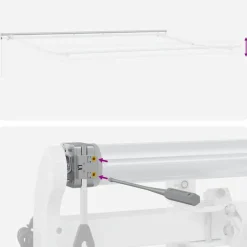 vidaXL Luifel automatisch uittrekbaar 400x300 cm bordeauxrood