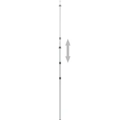 vidaXL Luifelstok telescopisch 102-260 cm aluminium
