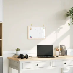 vidaXL Magnetisch whiteboard met massief grenenhouten frame 40x30 cm