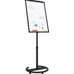 vidaXL Magnetisch whiteboard Zwart en Wit 62 x 62,5 x 197 cm EPS