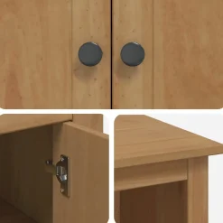 VidaXL Magnetron Dressoir PANAMA Honing Wax 99.5 x 44 x 86.5 cm