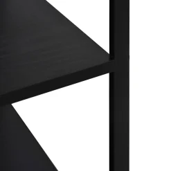 vidaXL Magnetronkast 60x39,6x123 cm bewerkt hout zwart