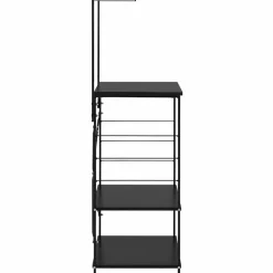 vidaXL Magnetronkast 60x39,6x123 cm bewerkt hout zwart