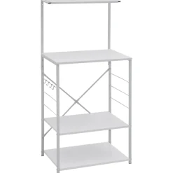 vidaXL Magnetronkast 60x39,6x123 cm bewerkt hout wit