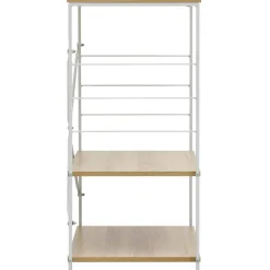 vidaXL Magnetronkast 60x39,6x79,5 cm bewerkt hout wit en eikenkleurig