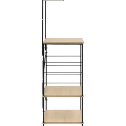 vidaXL Magnetronkast 60x39,6x123 cm bewerkt hout zwart en eikenkleurig