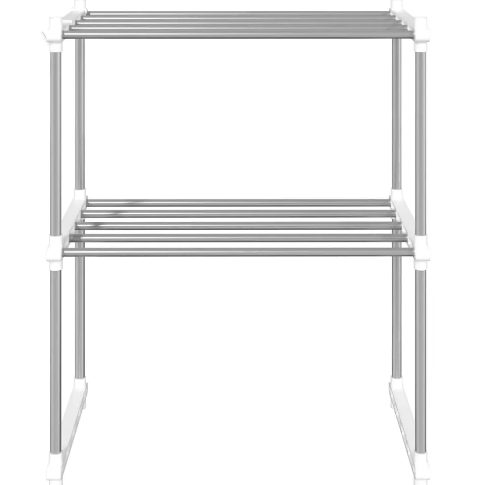 vidaXL Magnetronrek 51x27x63 cm aluminium wit
