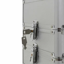 vidaXL Make-up trolley aluminium zilverkleurig