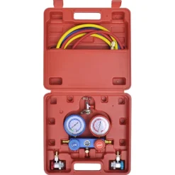 vidaXL Manometer 2-richtingen set in opbergkoffer
