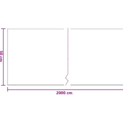 vidaXL Maskerende film met tape 6 st Transparant en Blauw 30 x 2000 cm
