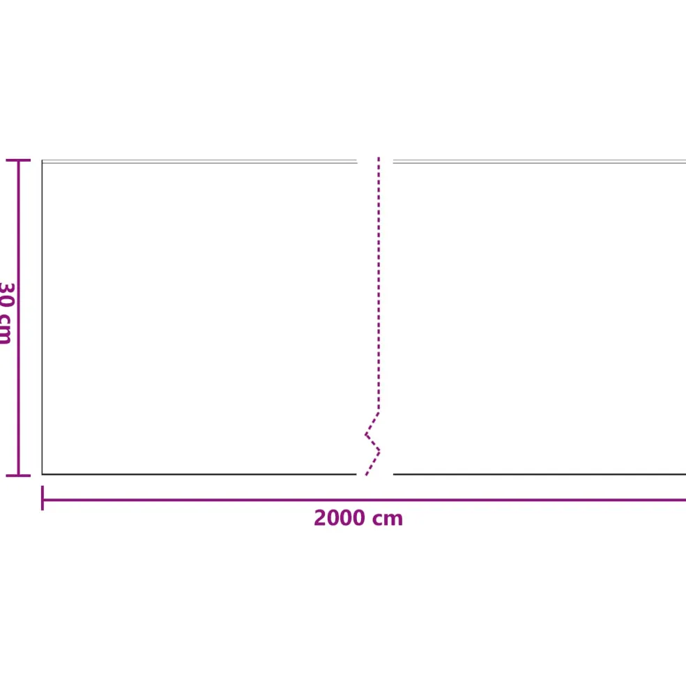 vidaXL Maskerende film met tape 6 st Transparant en Blauw 30 x 2000 cm