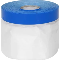 vidaXL Maskerende film met tape 6 st Transparant en Blauw 30 x 2000 cm