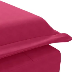 vidaXL Massage chaise longue met bolster fluweel wijnrood