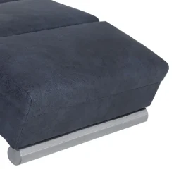 vidaXL Massage chaise longue kunstsuède grijs