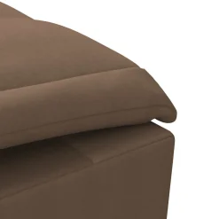 vidaXL Massage chaise longue met bolster stof bruin