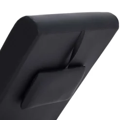vidaXL Massage chaise longue met kussen kunstleer zwart