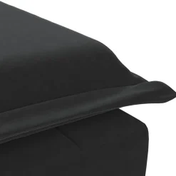 vidaXL Massage chaise longue met bolster fluweel zwart