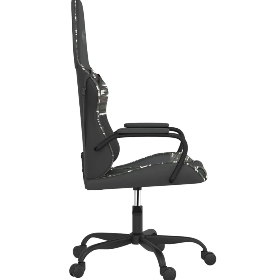 vidaXL Massage gamestoel kunstleer zwart en camouflage