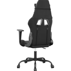 vidaXL Massage gamestoel kunstleer zwart en camouflage