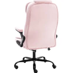 vidaXL Massagekantoorstoel fluweel roze