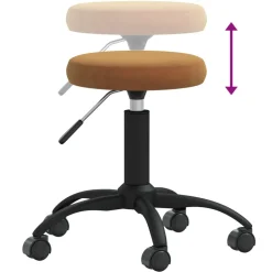 vidaXL Massagekruk fluweel bruin