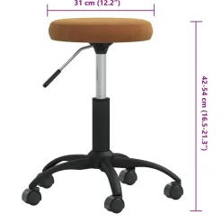 vidaXL Massagekruk fluweel bruin