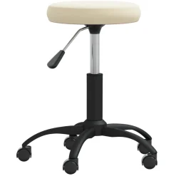 vidaXL Massagekruk fluweel crèmekleurig