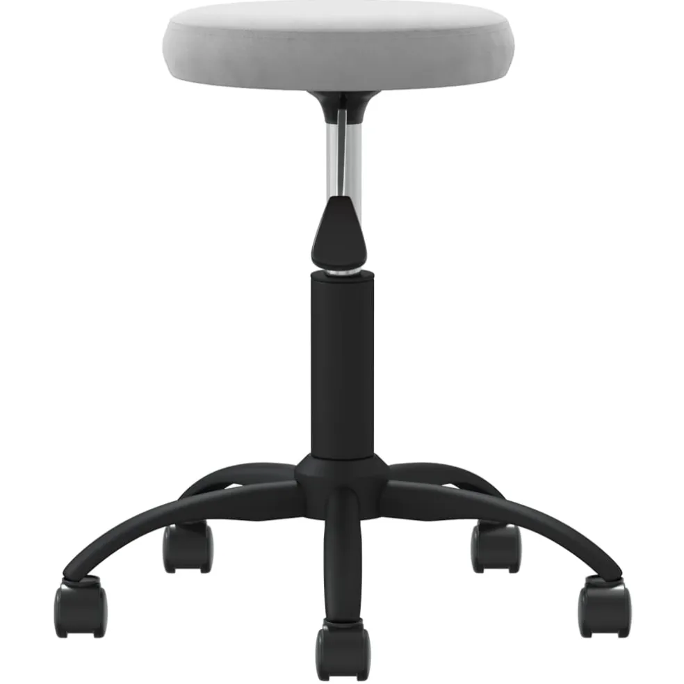 vidaXL Massagekruk fluweel lichtgrijs