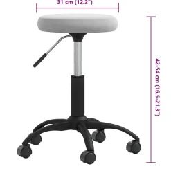 vidaXL Massagekruk fluweel lichtgrijs