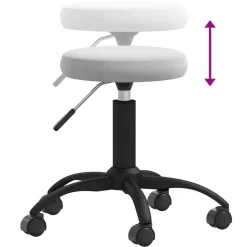 vidaXL Massagekruk fluweel lichtgrijs