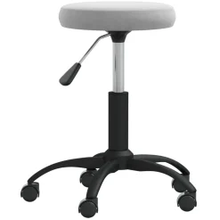 vidaXL Massagekruk fluweel lichtgrijs