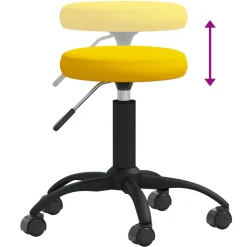 vidaXL Massagekruk fluweel mosterdgeel